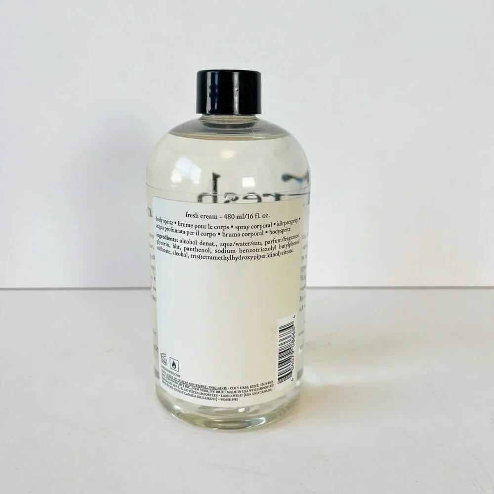 Philosophy Fresh Cream Body Spritz (480 ml/ 16 fl oz) New Sealed No Box No Pump